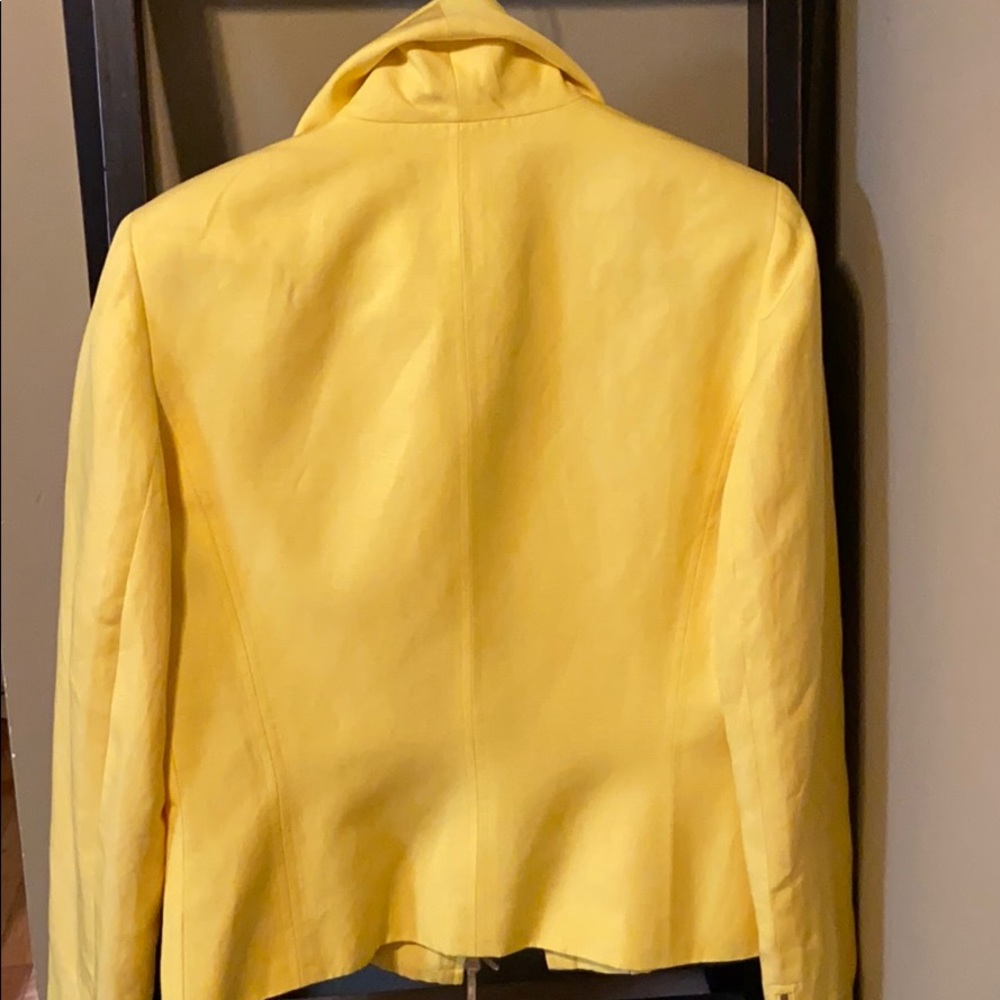 Dana Buchman Yellow Blazer size 6 - Picture 7 of 7